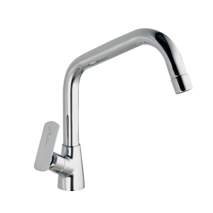 PLO-134 Sink Cock With Extended Swivel Spout Table Mounted