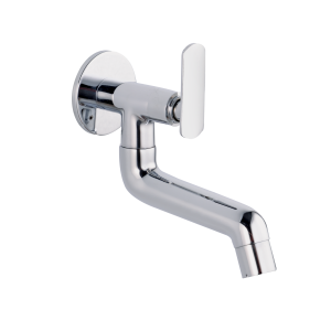 PLO-135 Sink Cock With Bottom Swivel Spout Wall Mounted