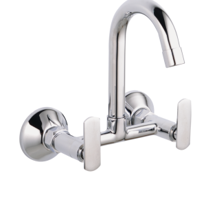 PLO-136 Sink Mixer With Swivel Spout Wall Mounted