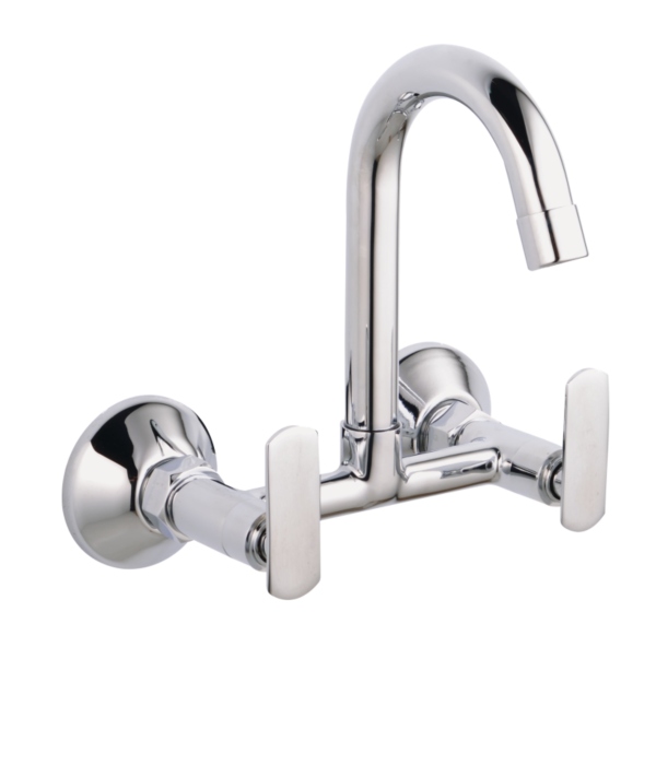 PLO-136 Sink Mixer With Swivel Spout Wall Mounted