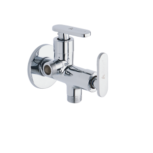 PSN-122 Angular Stop Cock Dual Handle with Wall Flange