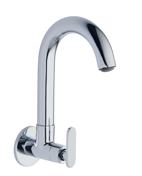 PSN-131 Sink Cock With Swivel Spout Wall Mounted
