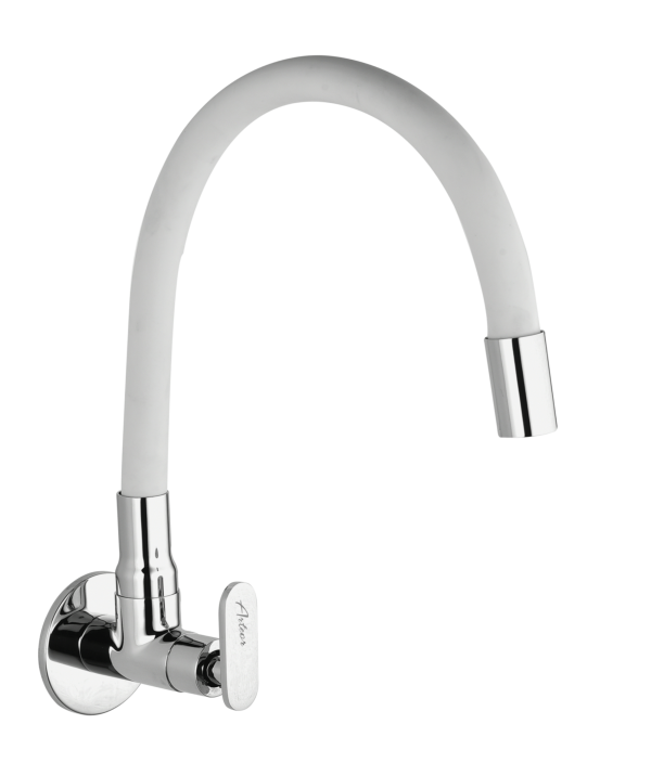 PSN-132B Sink Cock With Flexible Spout Wall Mounted