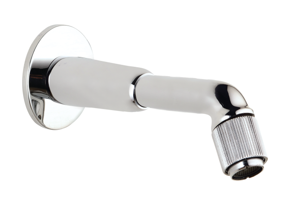SHL-112 Long Body Bib Cock With Wall Flange