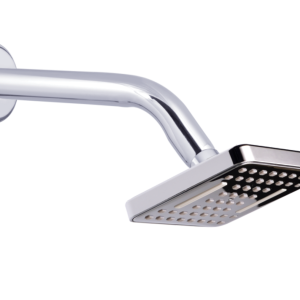 SHR-105 Overhead Shower Water Fall Square 4" Multiflow ABS With SS Arm & Flange