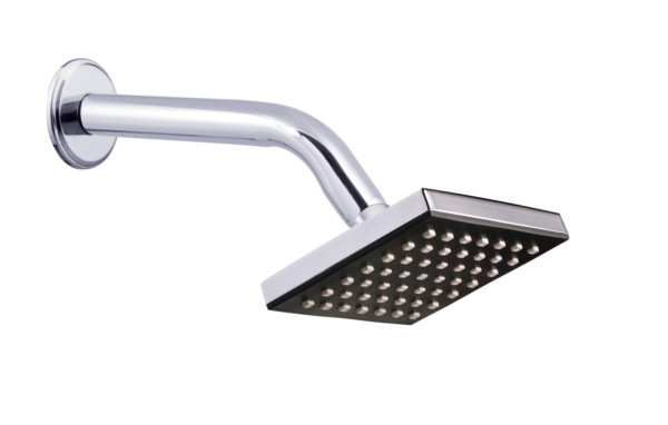 SHR-106 Overhead Shower Square 4" ABS With SS Arm & Flange
