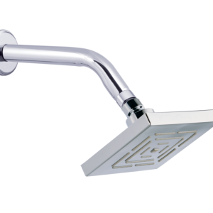SHR-108 Overhead Shower Maze 4" Square ABS With SS Arm & Flange