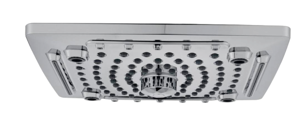 SHR-116 ABS Overhead Shower 10"X10" Square Multiflow