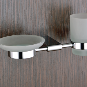 STA-112 Soap Dish + Tumbler Holder