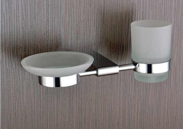STA-112 Soap Dish + Tumbler Holder