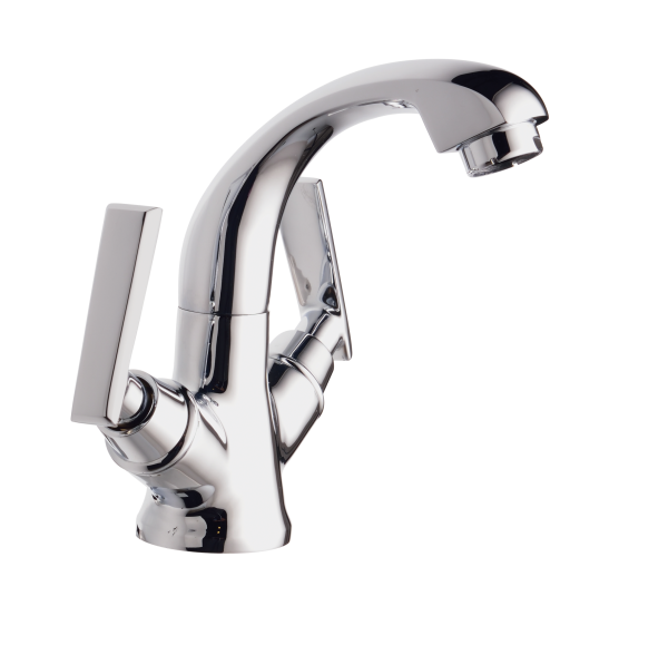 STG-105 Center Hole Basin Mixer With 450mm Braided Hoses