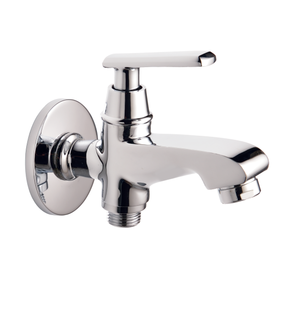 STG-113 Bib Cock Two Way with Wall Flange