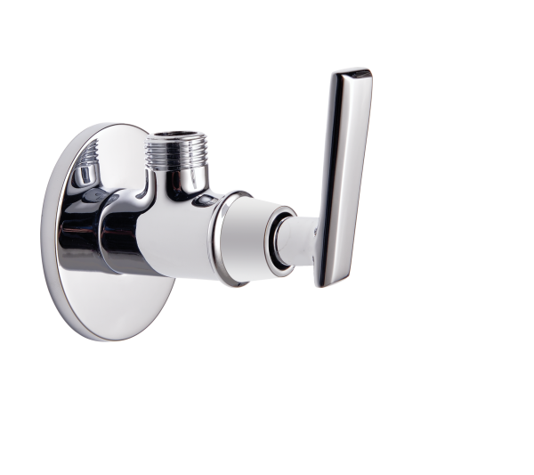 STG-121 Angular Stop Cock with Wall Flange