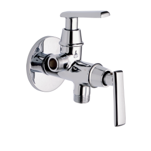 STG-122 Angular Stop Cock Dual Handle with Wall Flange
