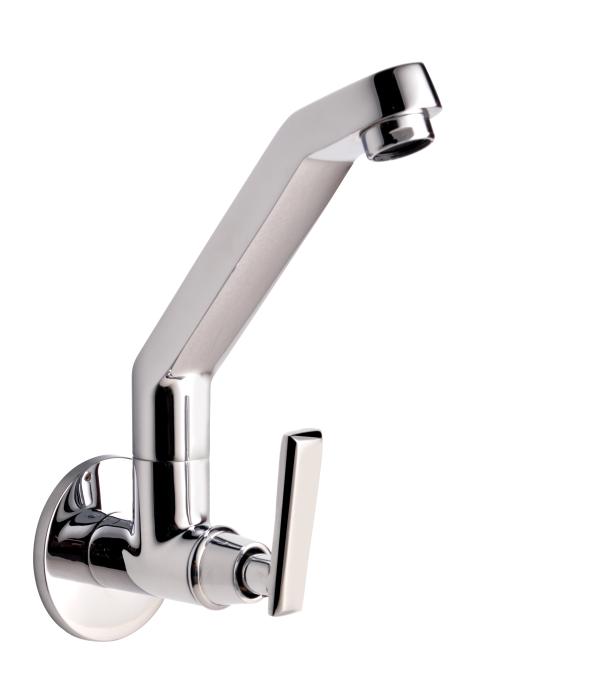 STG-131C Sink Cock With Casted Spout Wall Mounted