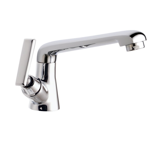STG-134C Sink Cock With Extended Casted Spout Table Mounted