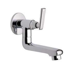 STG-135 Sink Cock With Bottom Swivel Spout Wall Mounted