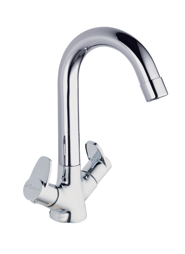 STL-106 Center hole Basin Mixer with Swivel Spout