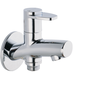 STL-113 Bib Cock Two Way with Wall Flange