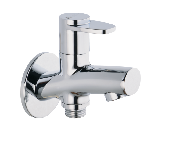 STL-113 Bib Cock Two Way with Wall Flange