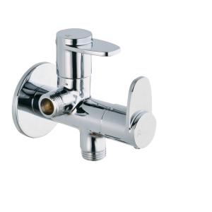STL-122 Angular Stop Cock Dual Handle with Wall Flange