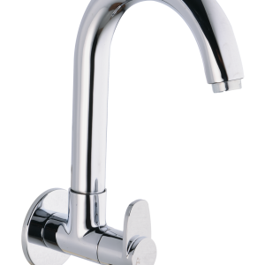 STL-131 Sink Cock With Swivel Spout Wall Mounted