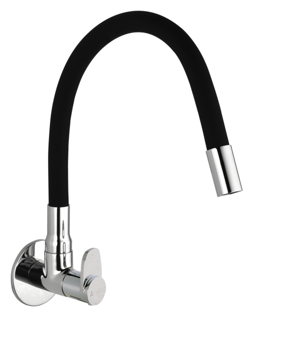 STL-132B Sink Cock With Flexible Spout Wall Mounted