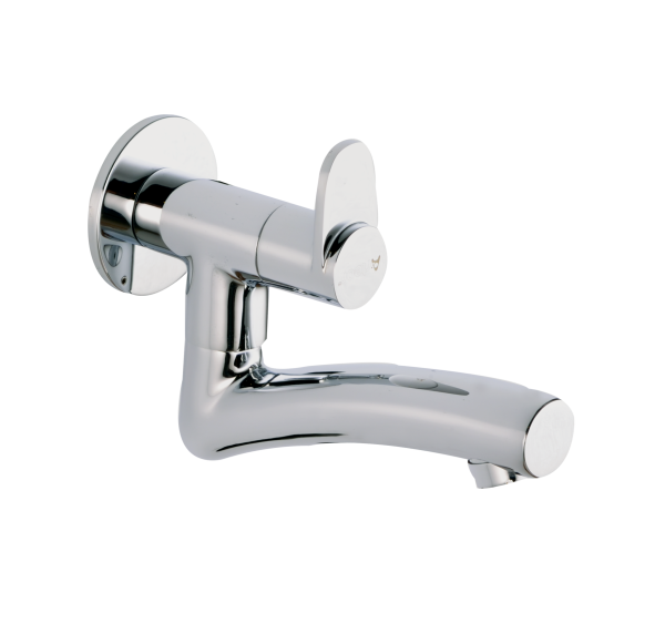 STL-135 Sink Cock With Bottom Swivel Spout Wall Mounted