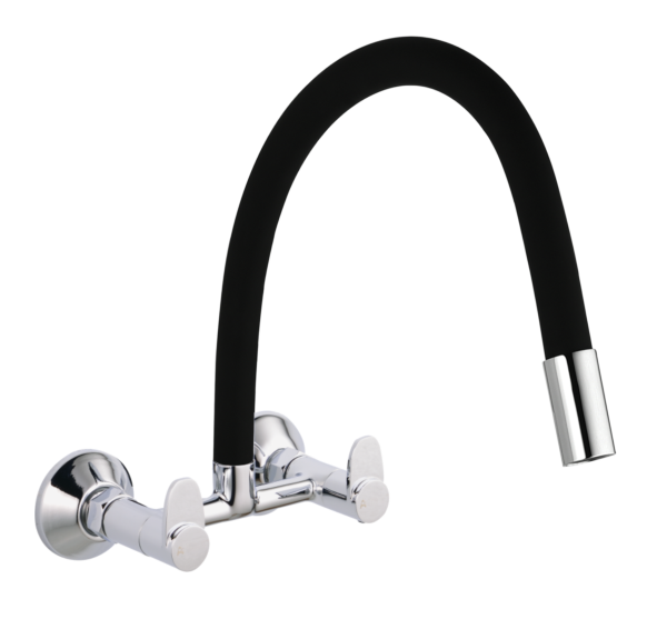 STL-137B Sink Mixer With Flexible Spout Wall Mounted