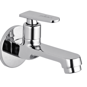 TIT-112 Long Body Bib Cock With Wall Flange