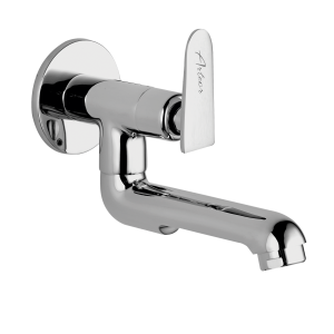 TIT-135 Sink Cock With Bottom Swivel Spout Wall Mounted