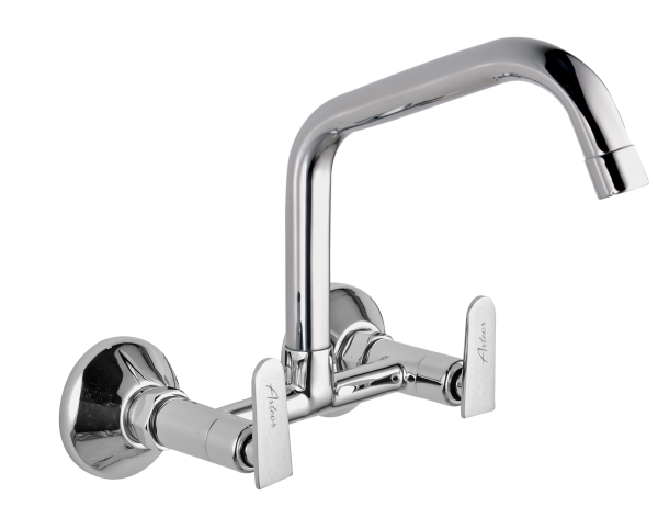 TIT-137 Sink Mixer With Extended Swivel Spout Wall Mounted