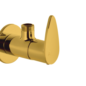 VGR-121 Angular Stop Cock with Wall Flange(PVD)