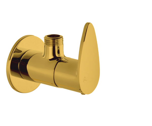 VGR-121 Angular Stop Cock with Wall Flange(PVD)