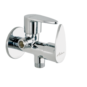 VGR-122 Angular Stop Cock Dual Handle with Wall Flange