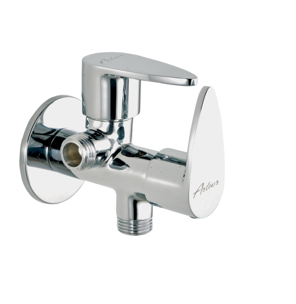 VGR-122 Angular Stop Cock Dual Handle with Wall Flange