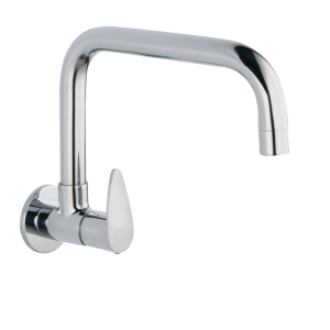 VGR-132 Sink Cock With Extended Swivel Spout Wall Mounted