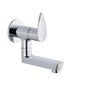 VGR-135 Sink Cock With Bottom Swivel Spout Wall Mounted
