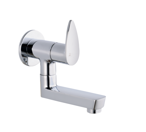VGR-135 Sink Cock With Bottom Swivel Spout Wall Mounted
