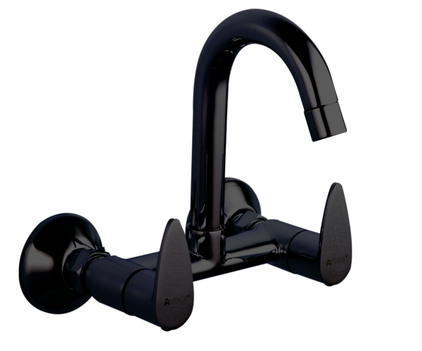 VGR-136 Sink Mixer With Swivel Spout Wall Mounted(PVD)